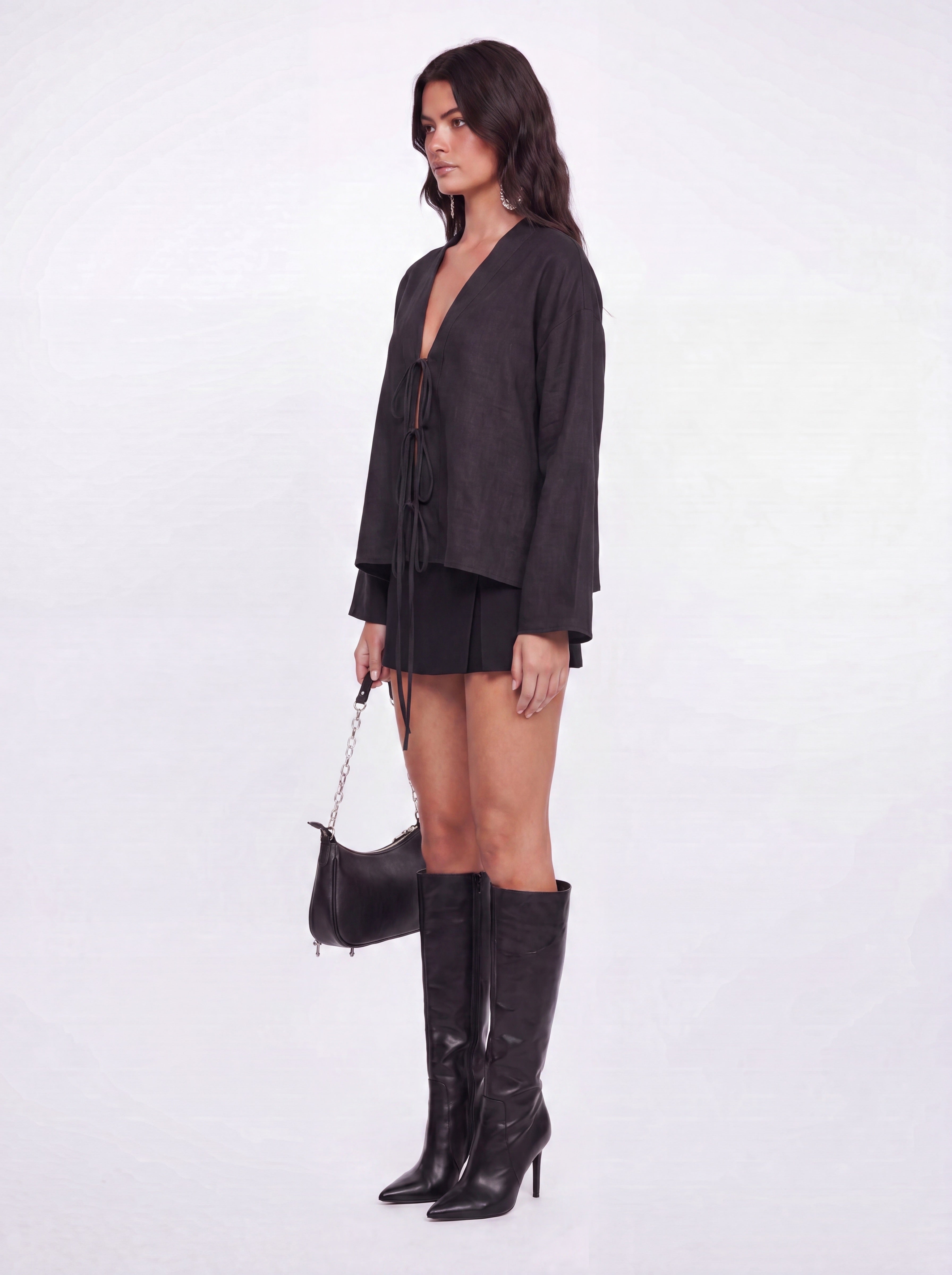 Obsidian Tie Top